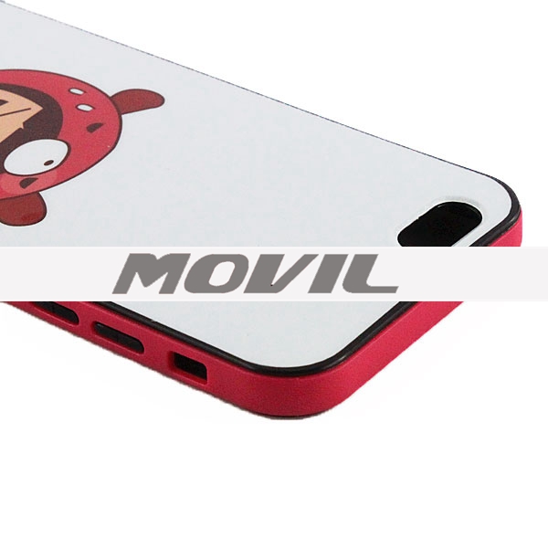 NP-2373  Lindo TPU  PC  funda para iPhone 6-3